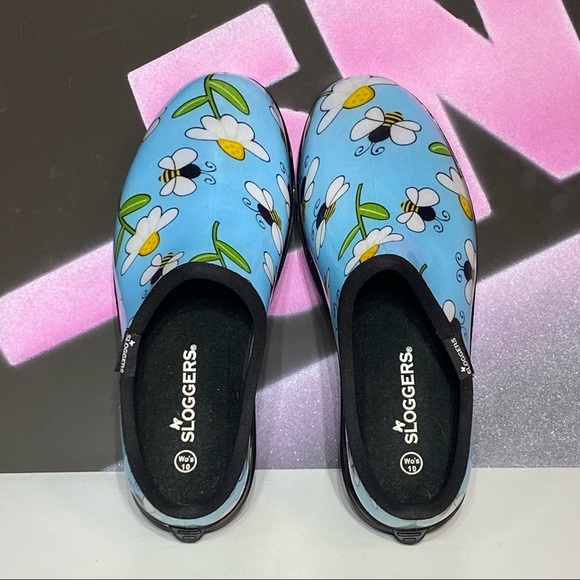 Sloggers Blue Bee Waterproof Clogs Made in USA - Picture 6 of 8